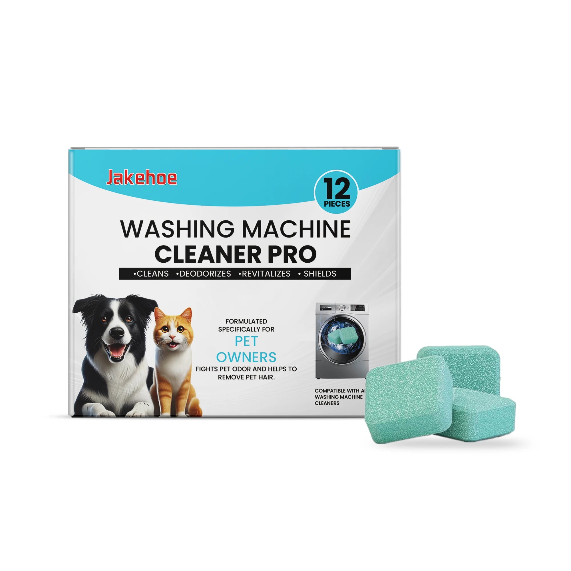 Washing Machine Cleaning Tablets Remove Stain Drum Cleaner Foam Stubborn Dirt Mild No Residue Eliminates Odors For All Models