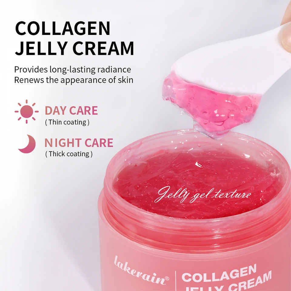 Salmon DNA PDRN Pink Peptide Serum with Collagen Jelly Cream Collagen Tightening Soothing Anti-Aging Firmness Hydration Skincare