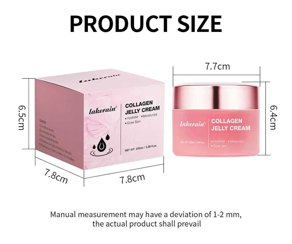 Salmon DNA PDRN Pink Peptide Serum with Collagen Jelly Cream Collagen Tightening Soothing Anti-Aging Firmness Hydration Skincare