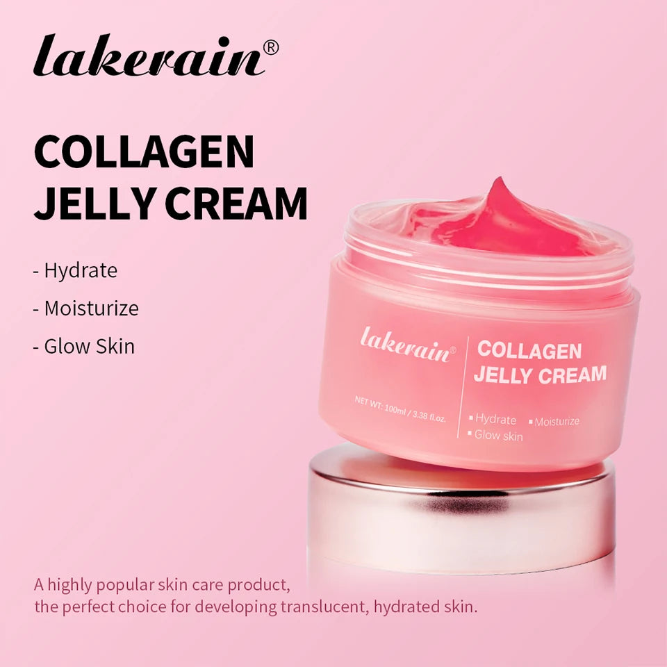 Salmon DNA PDRN Pink Peptide Serum with Collagen Jelly Cream Collagen Tightening Soothing Anti-Aging Firmness Hydration Skincare