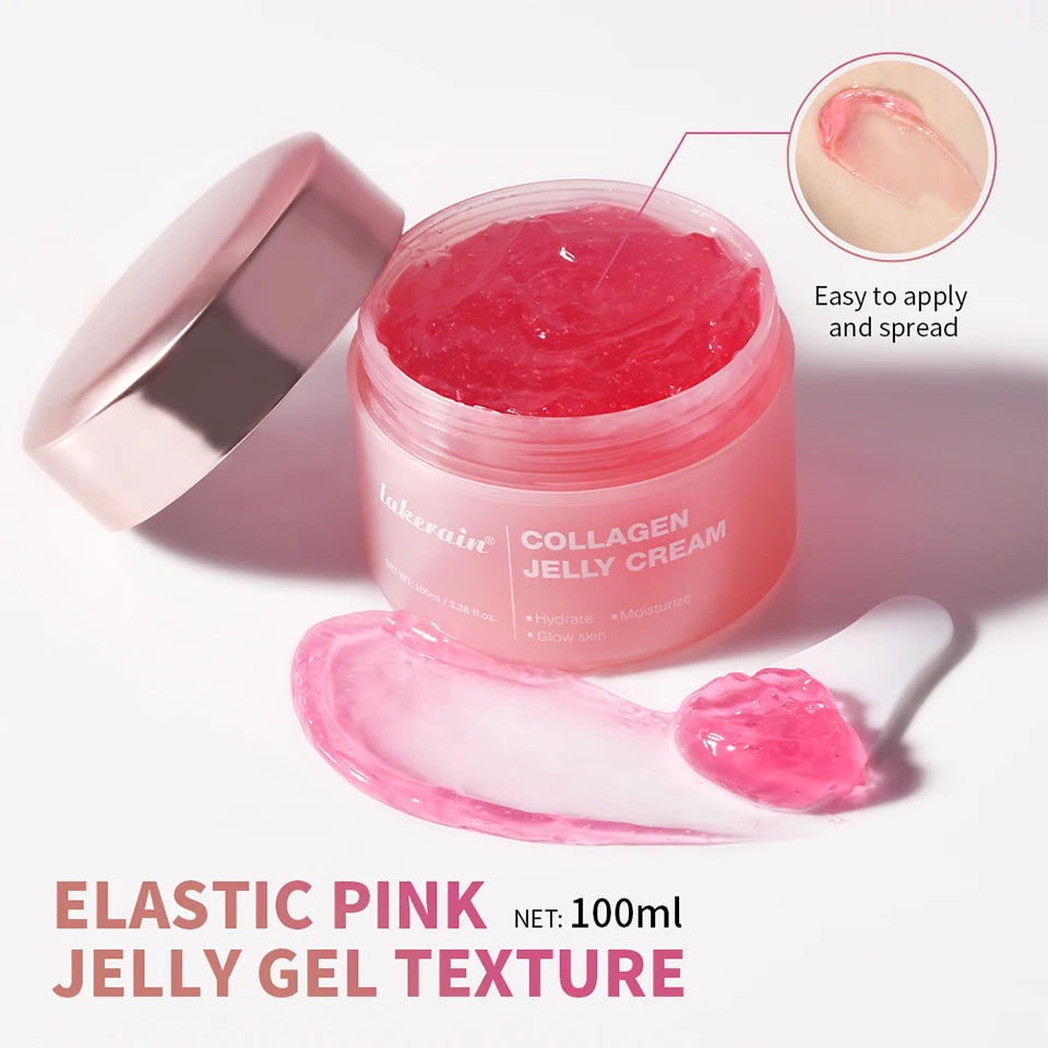 Salmon DNA PDRN Pink Peptide Serum with Collagen Jelly Cream Collagen Tightening Soothing Anti-Aging Firmness Hydration Skincare