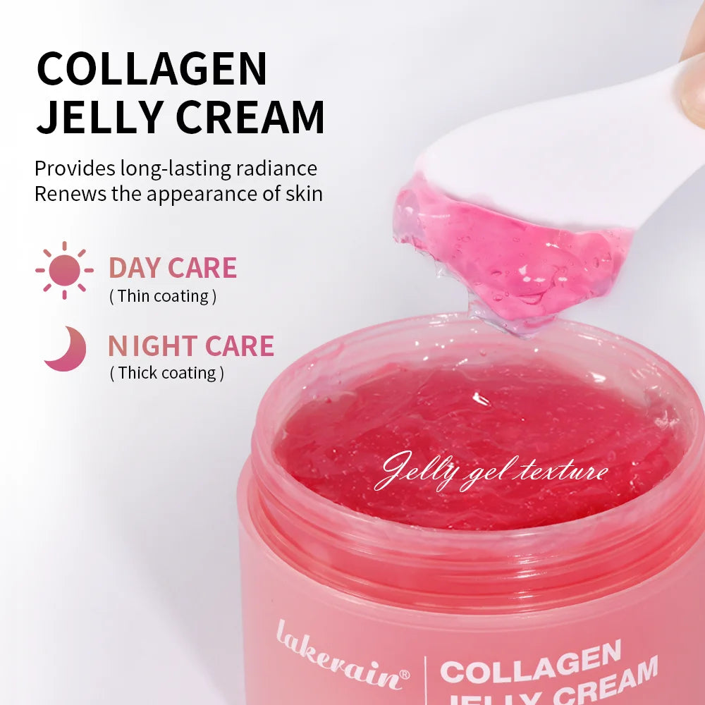 Salmon DNA PDRN Pink Peptide Serum with Collagen Jelly Cream Collagen Tightening Soothing Anti-Aging Firmness Hydration Skincare