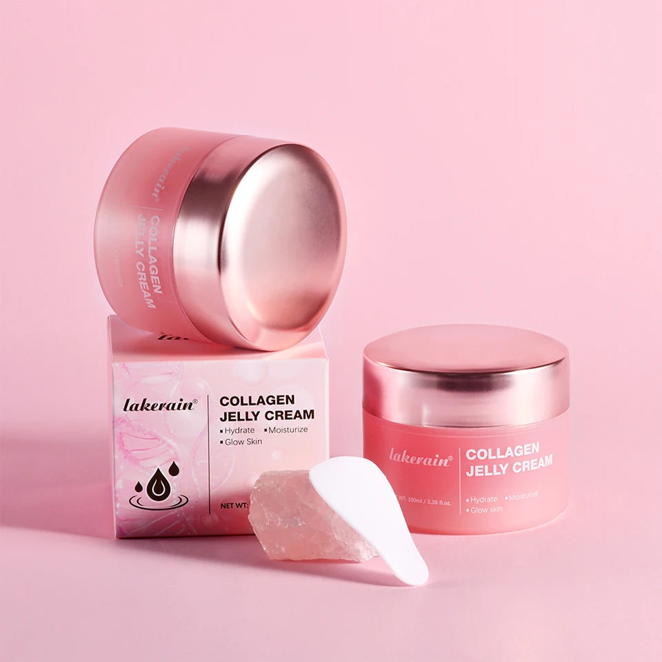 Salmon DNA PDRN Pink Peptide Serum with Collagen Jelly Cream Collagen Tightening Soothing Anti-Aging Firmness Hydration Skincare