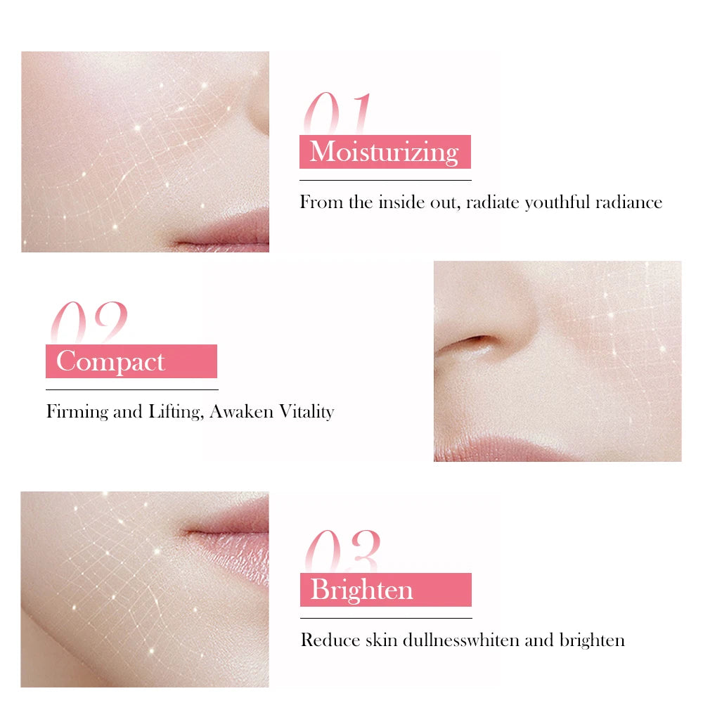 Pink Collagen Capsule Cream Suitable for All Type Skins Moisturizing Firming Night Skin Care Facial Cream