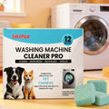 Washing Machine Cleaning Tablets Remove Stain Drum Cleaner Foam Stubborn Dirt Mild No Residue Eliminates Odors For All Models