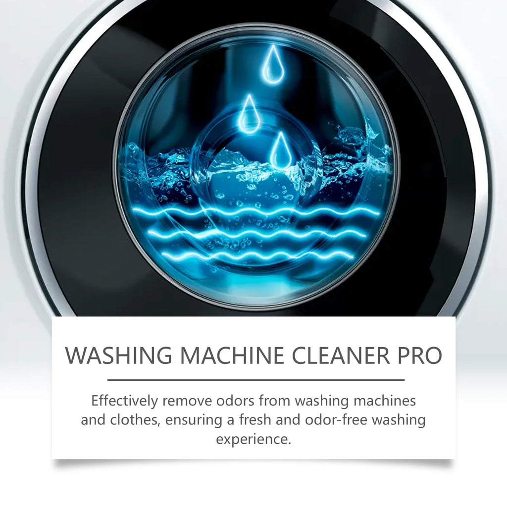 Washing Machine Cleaning Tablets Remove Stain Drum Cleaner Foam Stubborn Dirt Mild No Residue Eliminates Odors For All Models